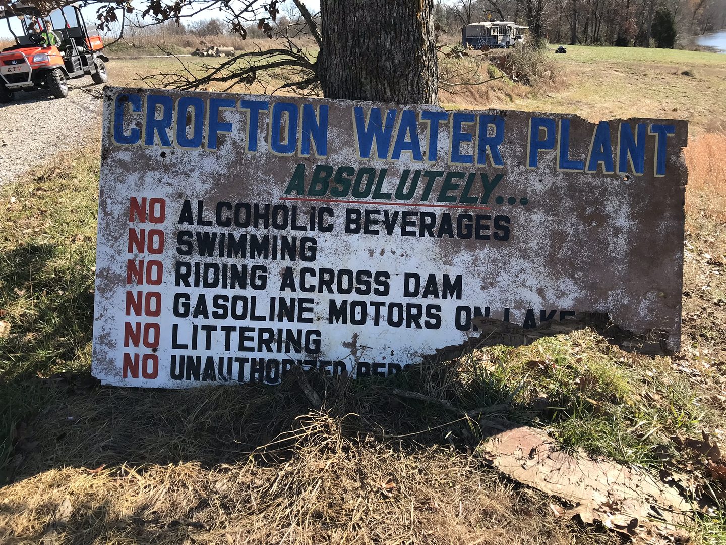 Historic Crofton Water Plant sign